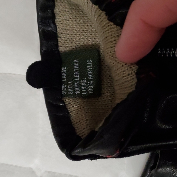 Nwot black leather glover - Picture 4 of 6